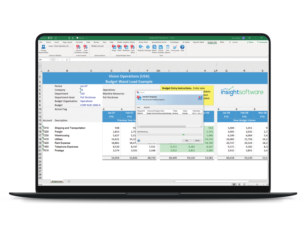 screenshot of Wands for Oracle